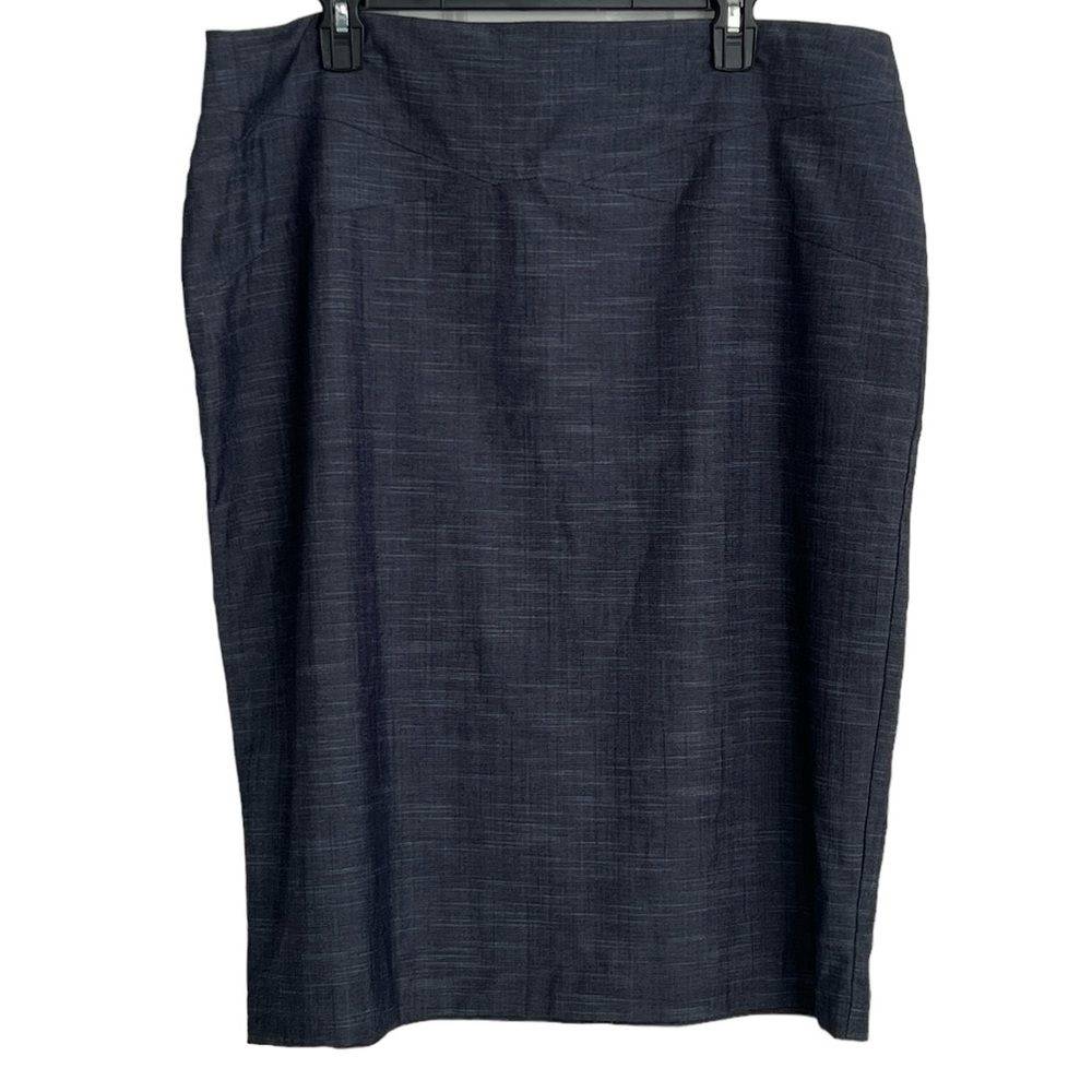 7th Avenue Suiting Collection Blue Women’s Pencil Skirt Sz 18